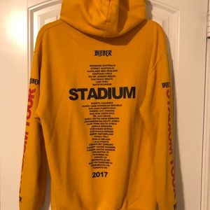 Big sized Justin Bieber stadium tour hoodie